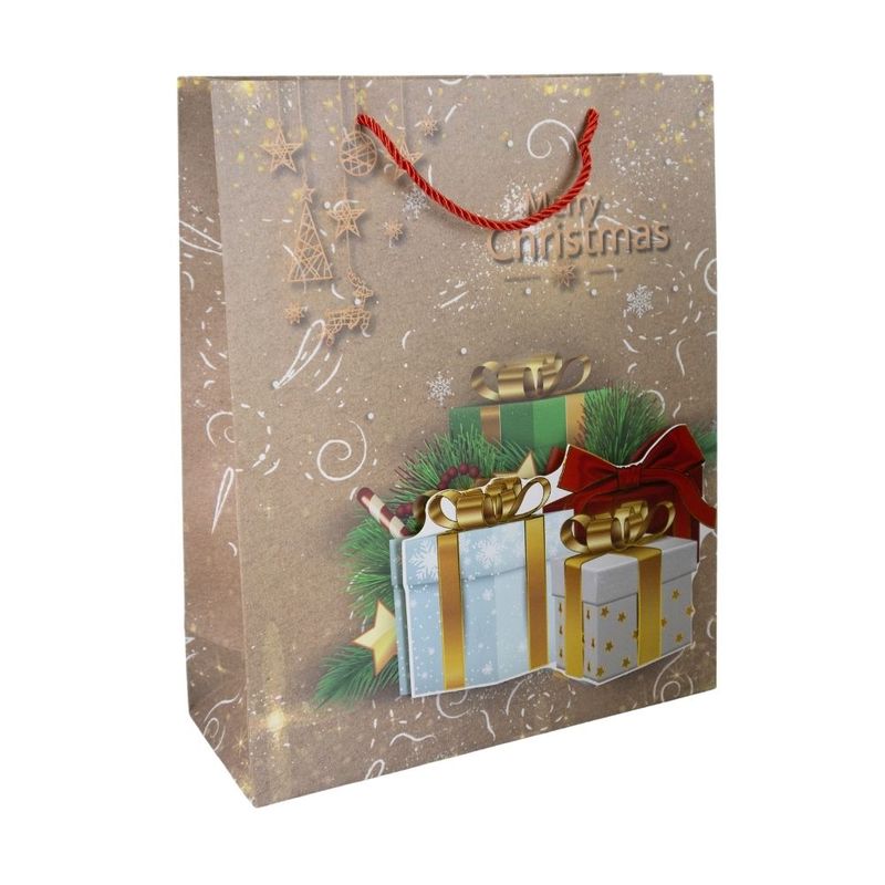 Gift bag, Snow Fantasy, 32×26×10 cm, assorted