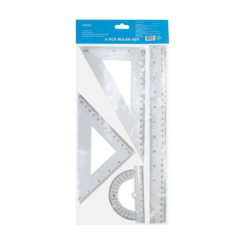 Ruler set, 4 pcs