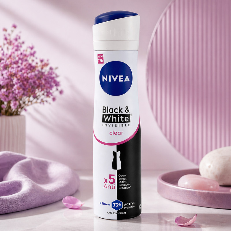 Women's deodorant Nivea Black&White, 150 ml
