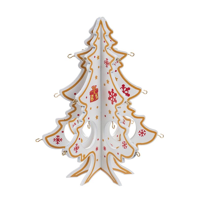 Set: wooden Christmas tree decoration, assorted