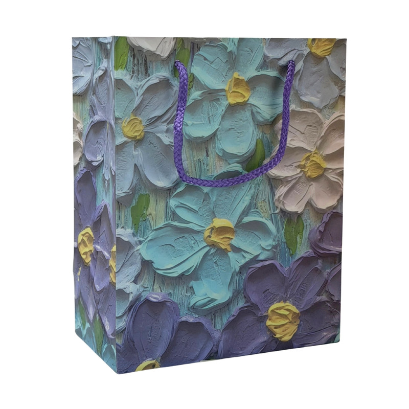 Gift bag "Flowers", 18*23*10 cm, assorted