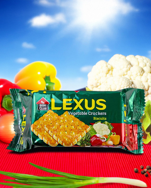 Vegetable cracker, Lexus, 65 g