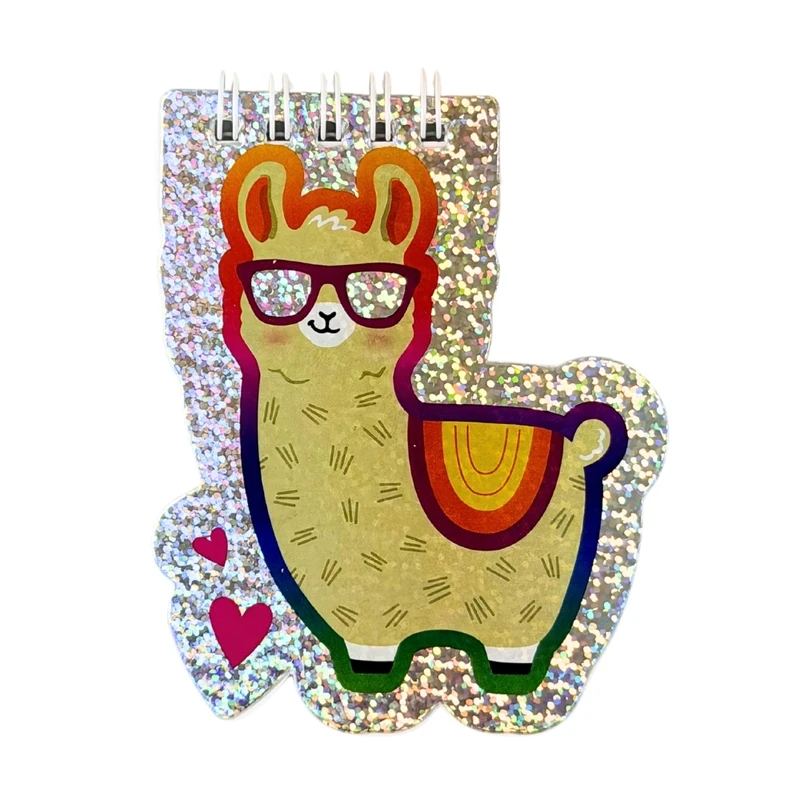 Shaped glitter notepad, Hupper&Dupper, assorted