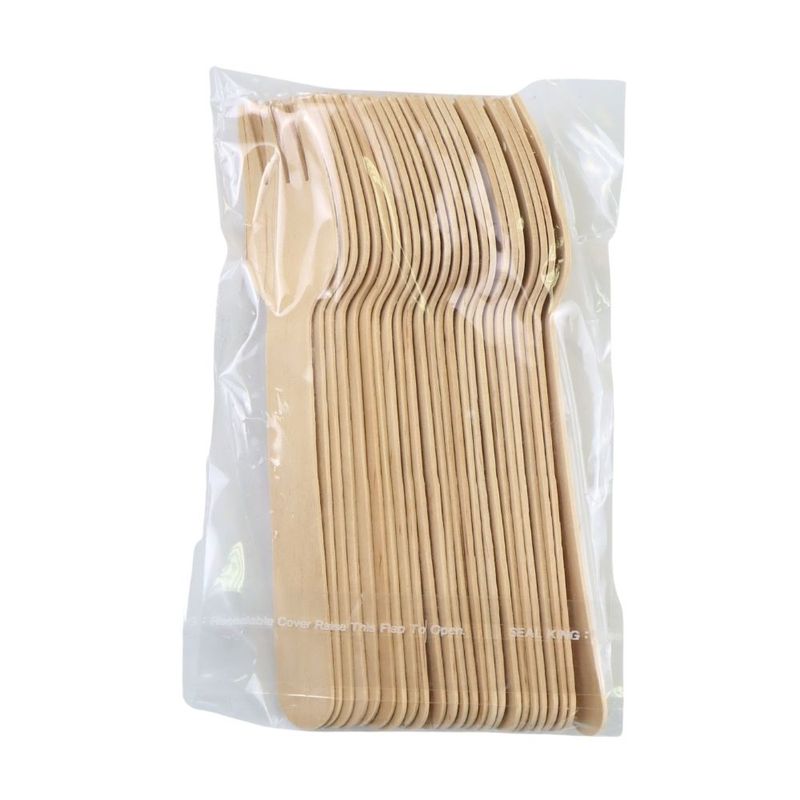 Wooden forks, 25 pcs