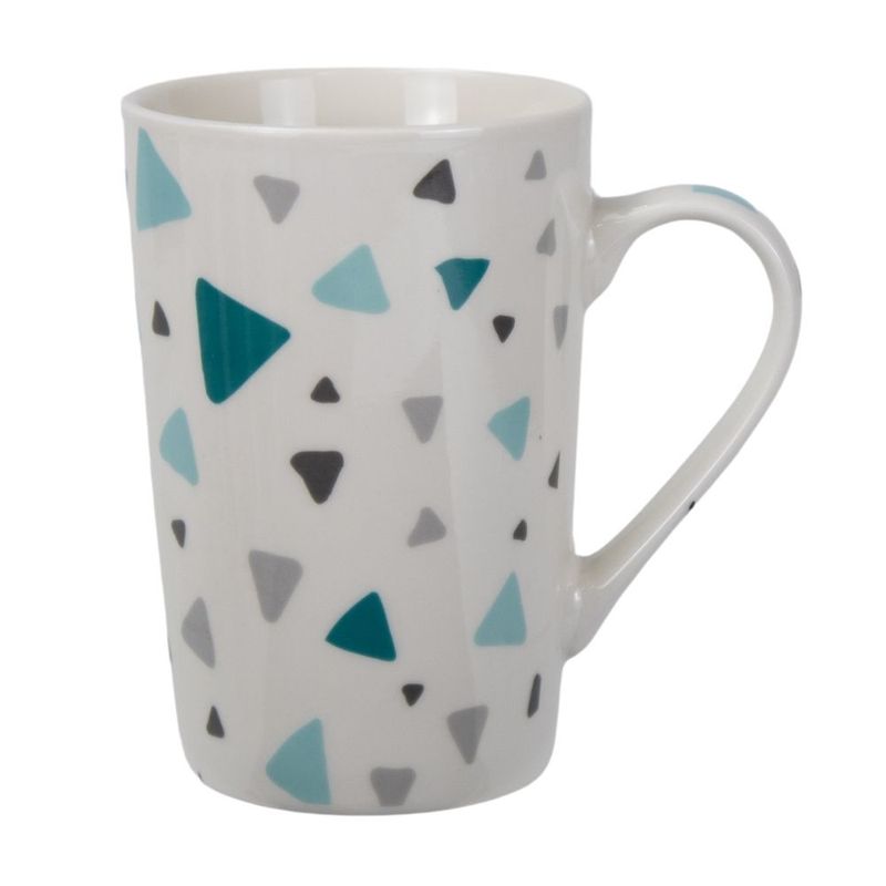 Ceramic mug, 440 ml, o\'Kitchen-Grey-Circles