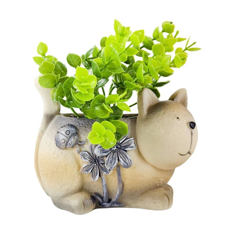 Potted artificial plant Animals