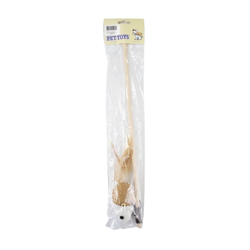 Pet toy \"Cat stick with mouse\", in assortment