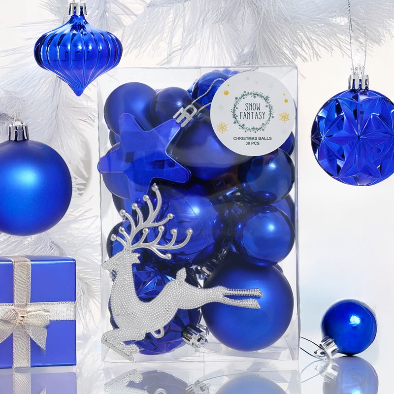 Christmas balls, Snow Fantasy, 30 pcs, assorted