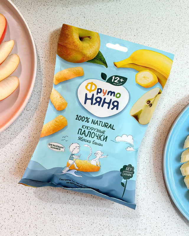Corn sticks apple banana 20g