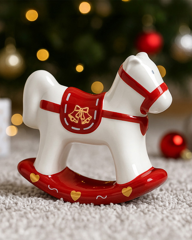 Christmas tree decoration "Horse", Snow Fantasy, assorted