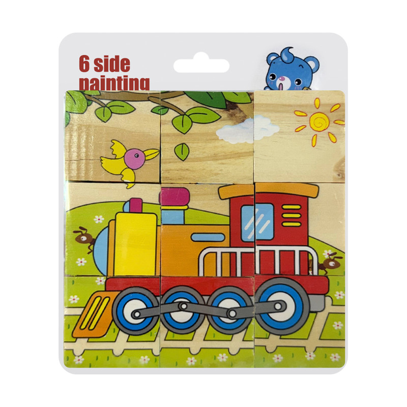 Puzzle blocks, assorted