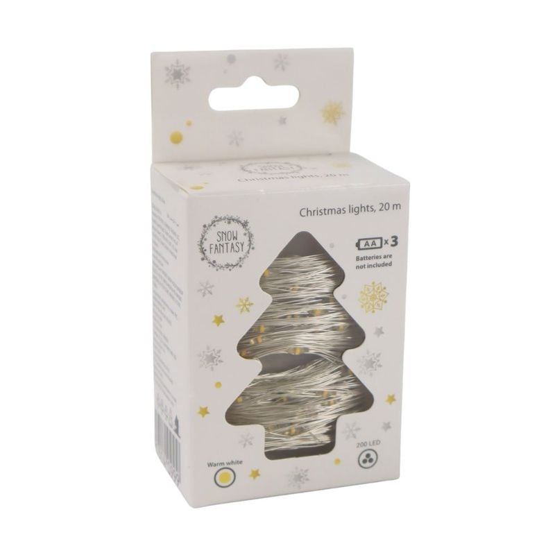 New Year garland \"Dew\", Snow fantasy, 20 m, in assortment