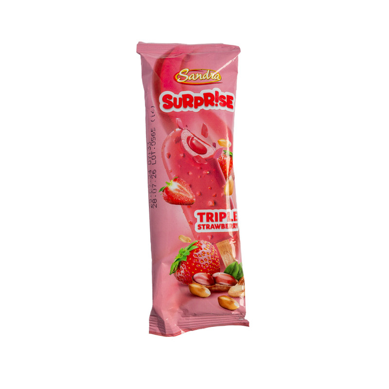 Icecream Sandra Surprise Triple Strawberry 80g