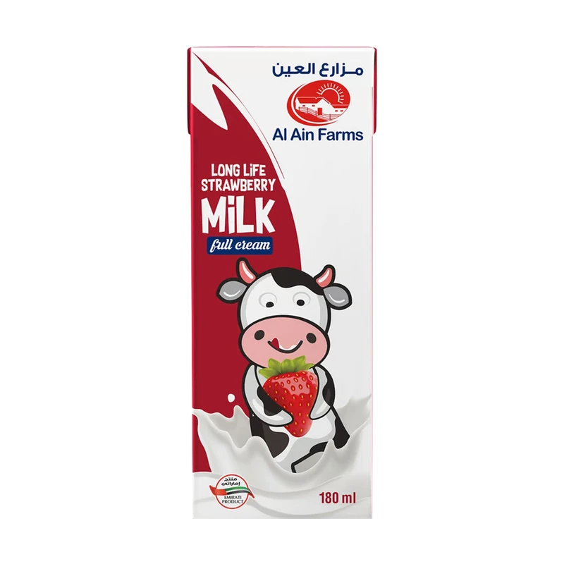 Strawberry milk, Al Ain Farms, 180 ml