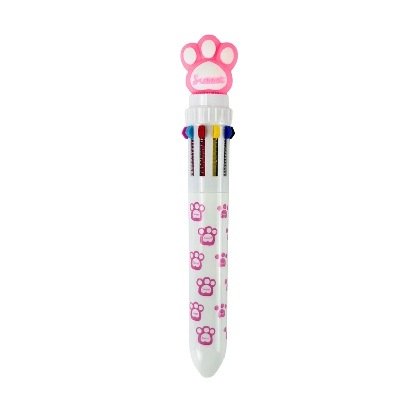 10-color ballpoint pen, 1 pc, assorted