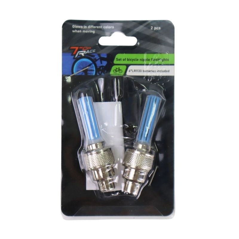 Set of bicycle nipple flashlights, 2 pcs