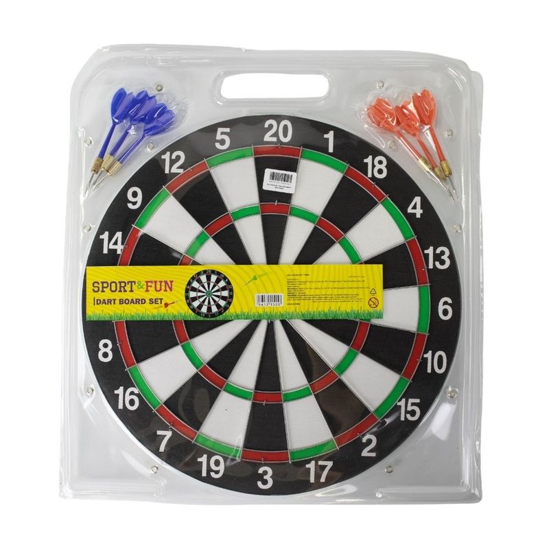 Dart board set 7 items Sport&Fun White Board