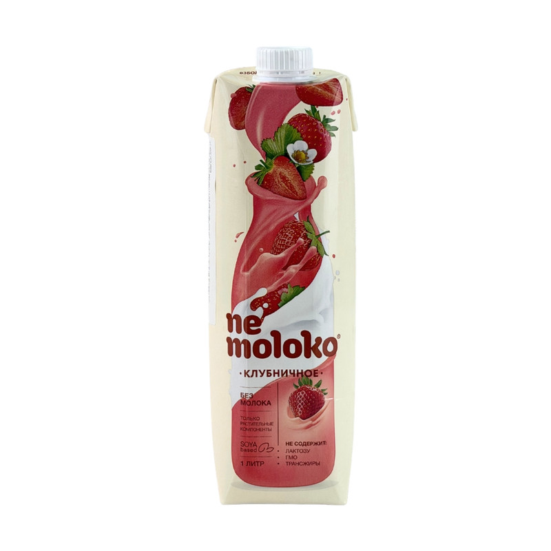 Nemoloko soy-based Strawberry drink 1l