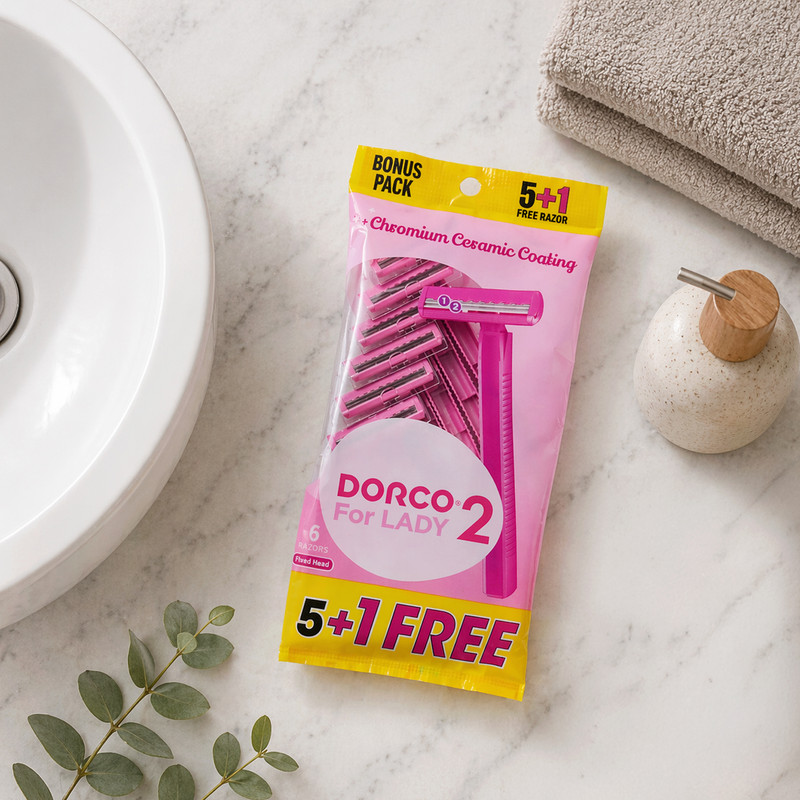 Dorco Twin Blade Women Razors 5+1