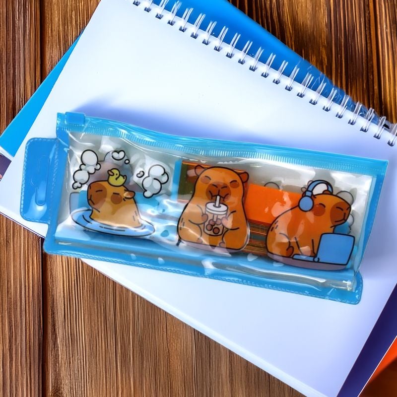 Stationery set, 7 items, presented in assortment