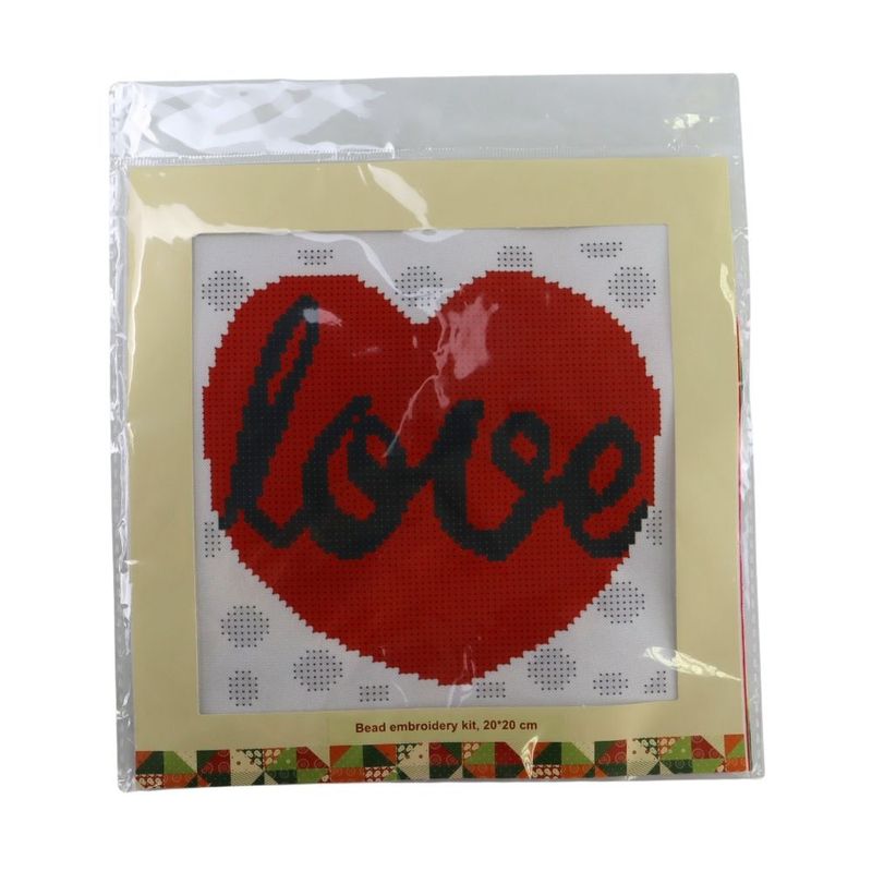 Bead embroidery set, 20×20 cm