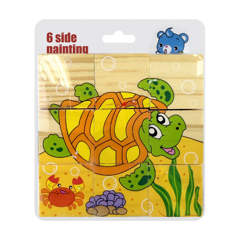 Puzzle blocks, assorted