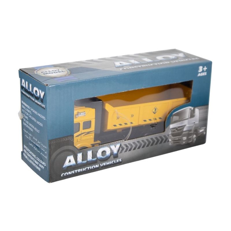 CONSTRUCTION VEHICLES-Yellow, Silver-Dumb Truck