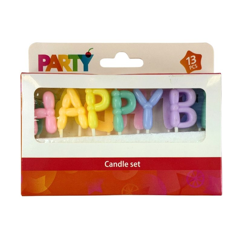 Candle set, 13 pcs, assorted
