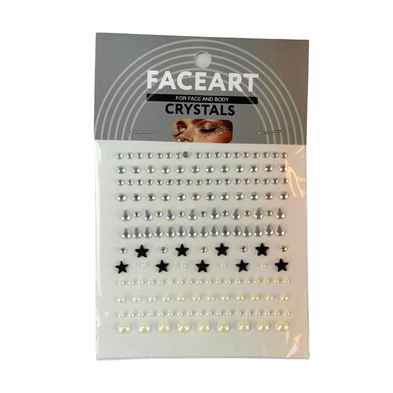 Crystal set for face and body, assorted