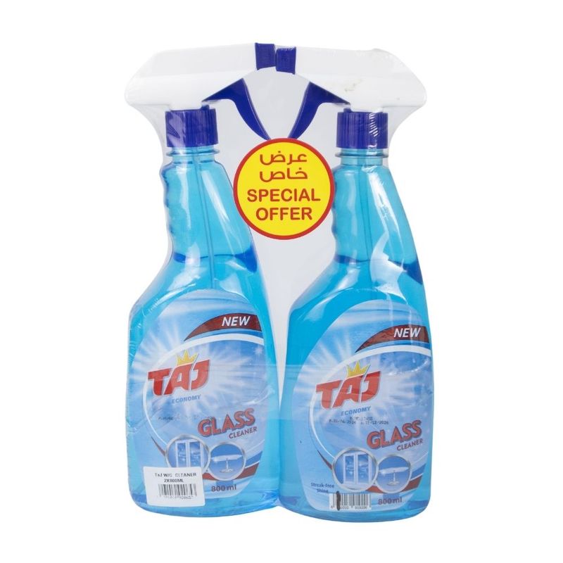TAJ WINDOW CLEANER 2x800ML BLUE ECONOMY