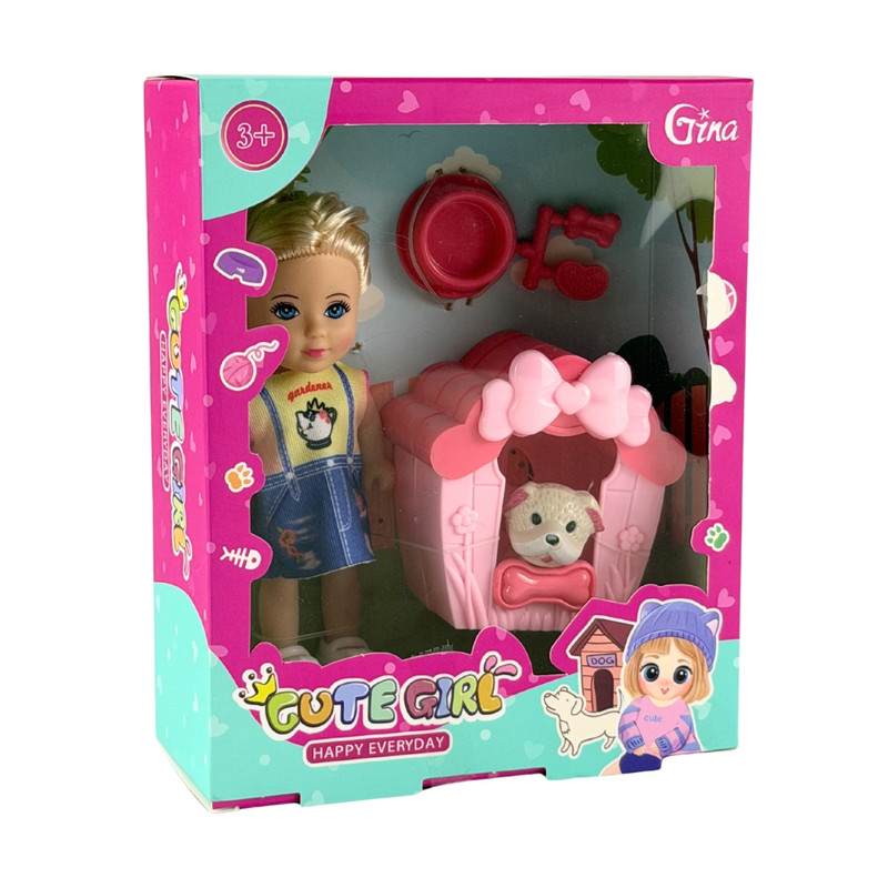 Doll with pet, multiple variants