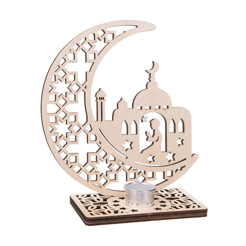 Wooden candle holder \"Ramadan\"