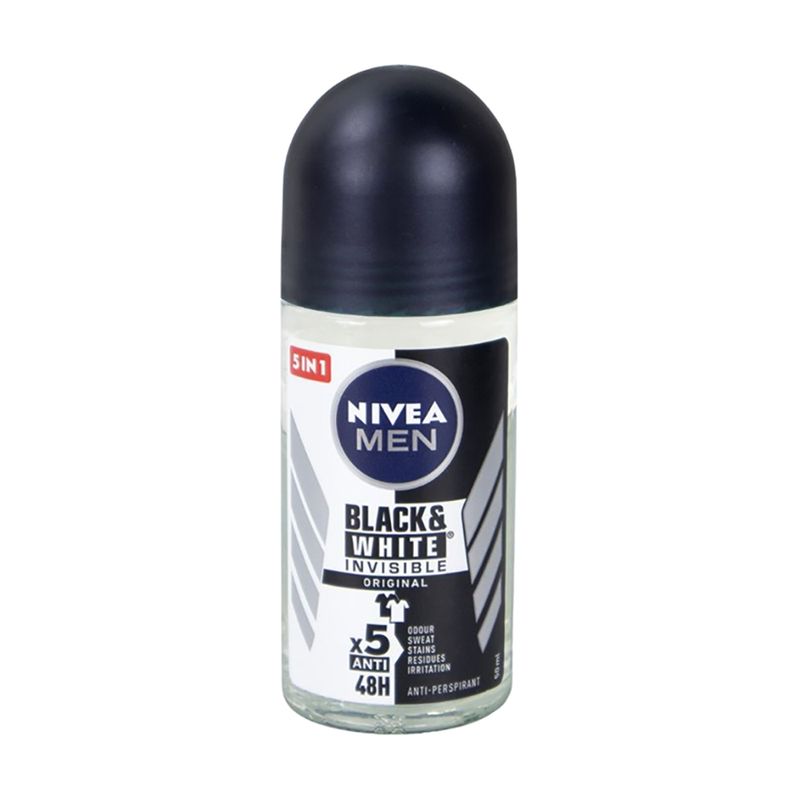 Roll-on deodorant \"Black & White\", Nivea, 50 ml
