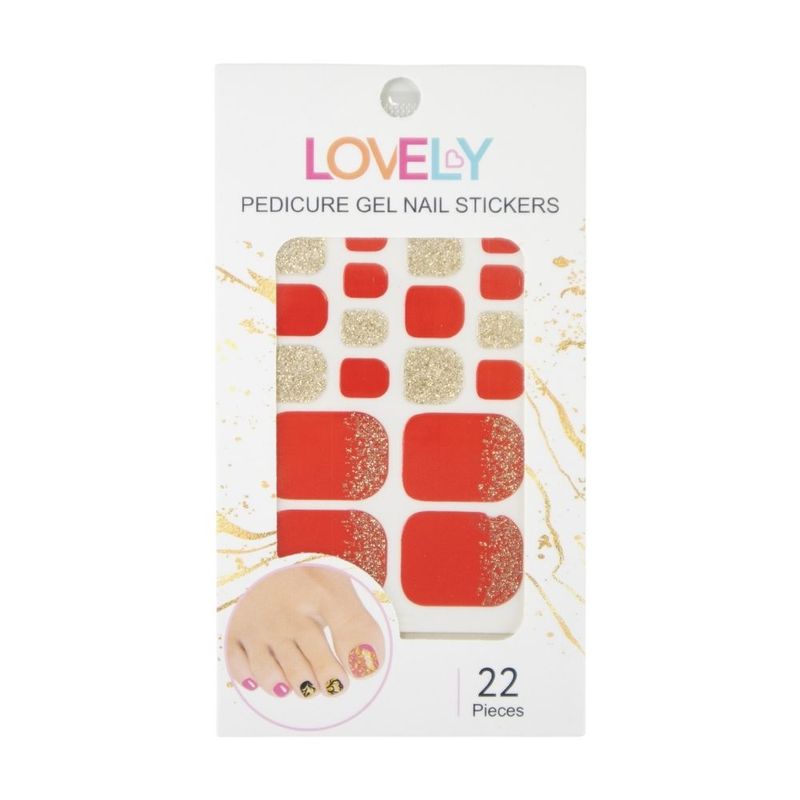 Pedicure gel nail stickers Lovely