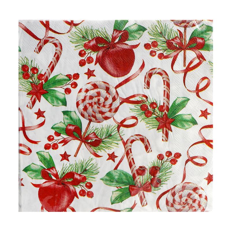 Christmas napkins, Snow Fantasy, 20 pcs, assorted