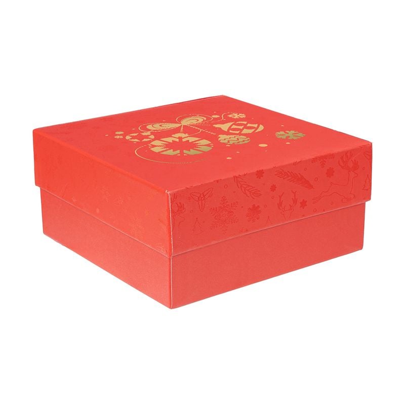 New Year gift box, Snow fantasy, 16.8x16.8x8 cm, assorted