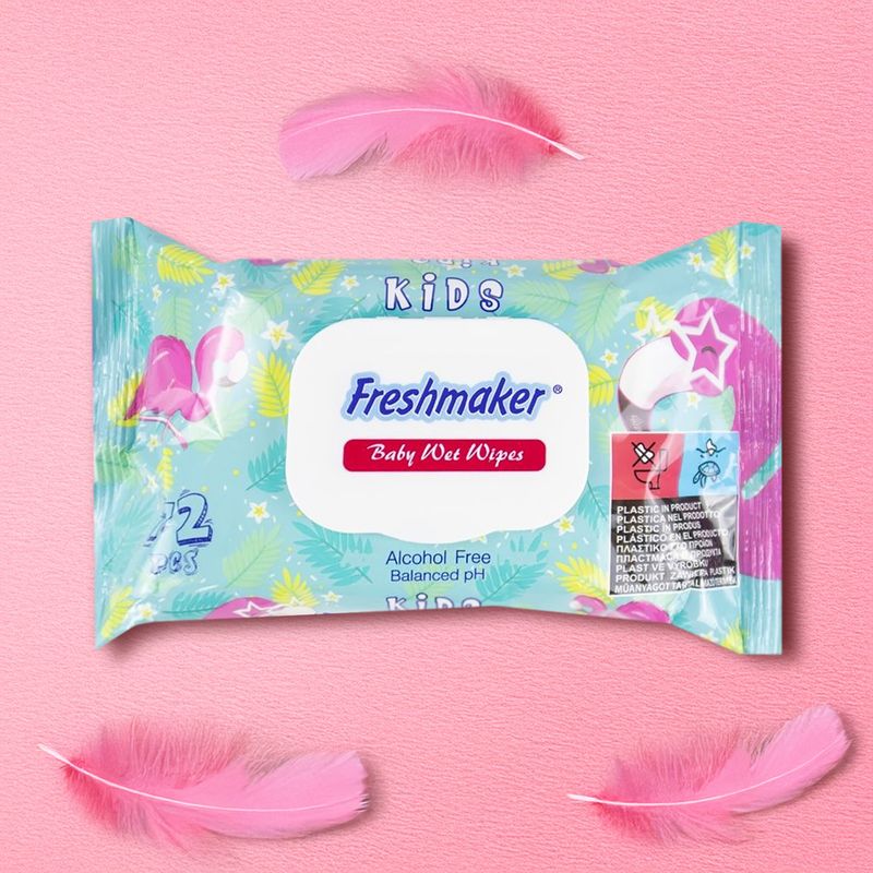 Kid\'s wet wipes, Freshmaker, 72 pcs.