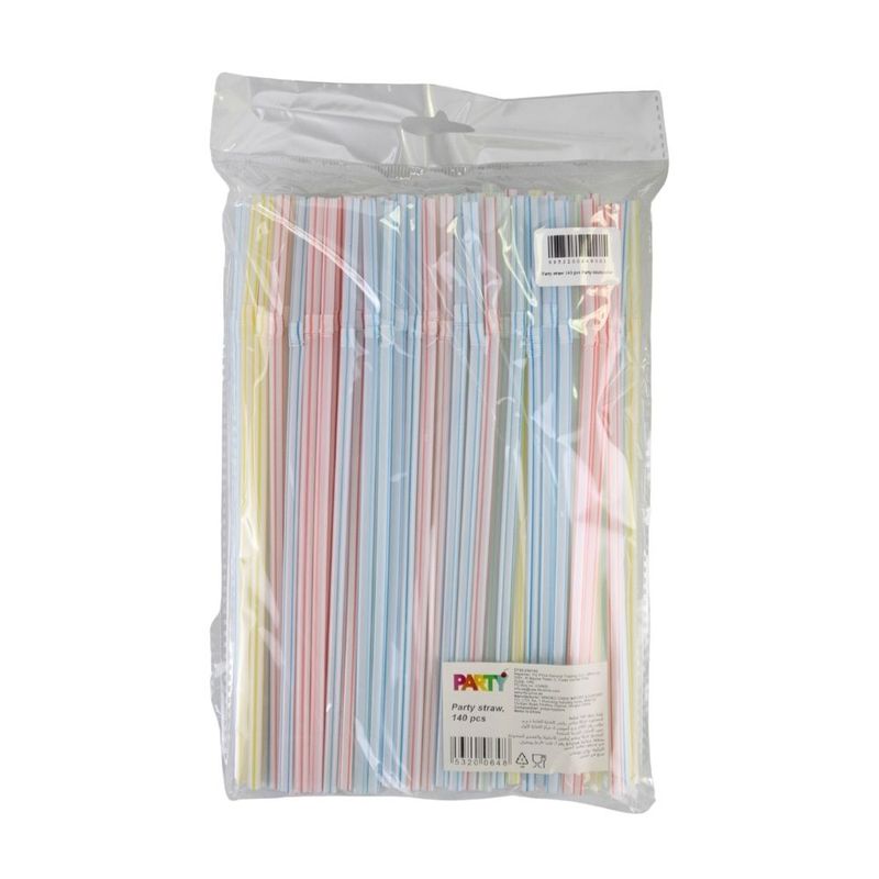 Party straw, 140 pcs.