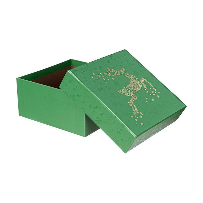 New Year gift box, Snow fantasy, 16.8x16.8x8 cm, assorted