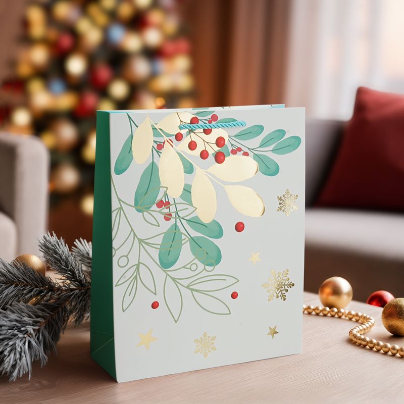 Gift bag, Snow Fantasy, 26x10x32 cm, assorted