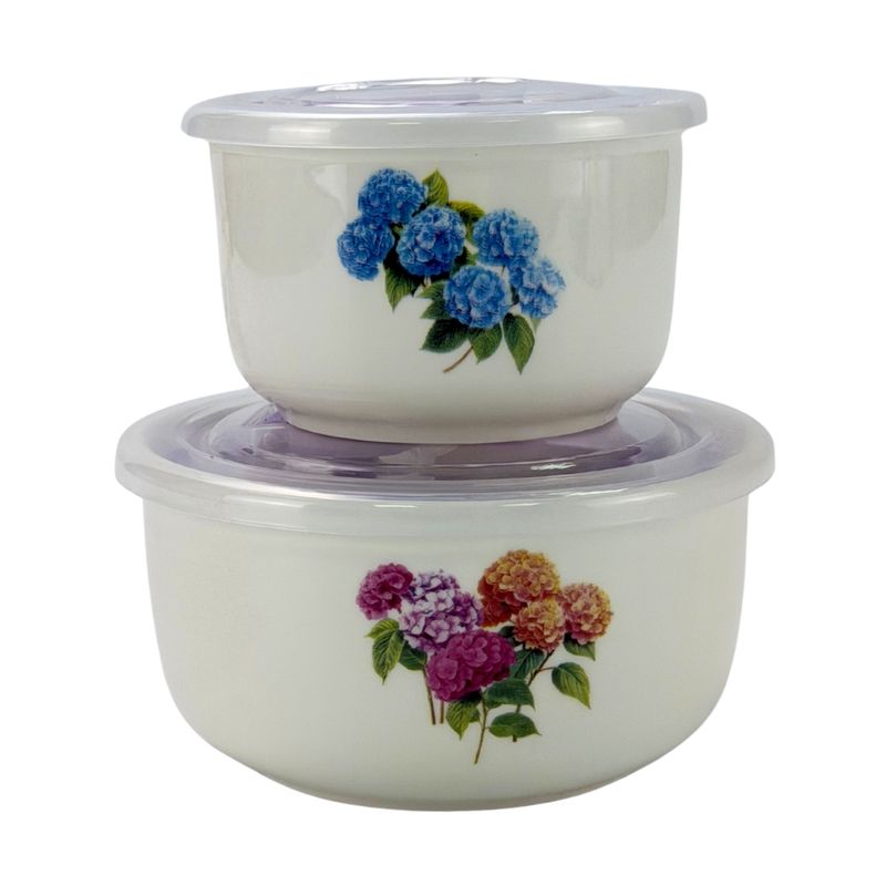 Set of salad bowls with lids, 2 pcs