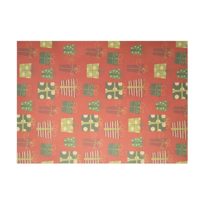 Kraft wrapping paper, Snow Fantasy, 70×100 cm, assorted