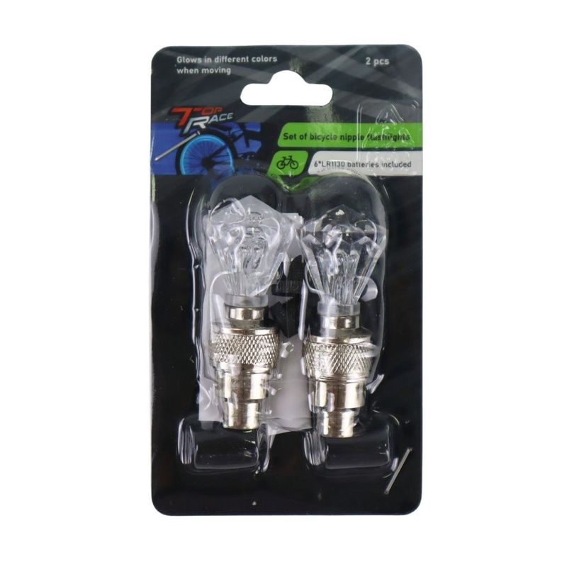 Set of bicycle nipple flashlights, 2 pcs