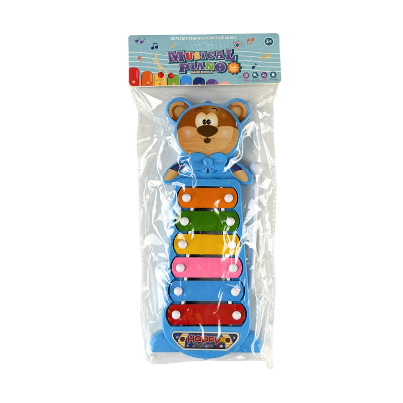 Animal-shaped xylophone with 2 mallets "Muscial Piano", multiple variants