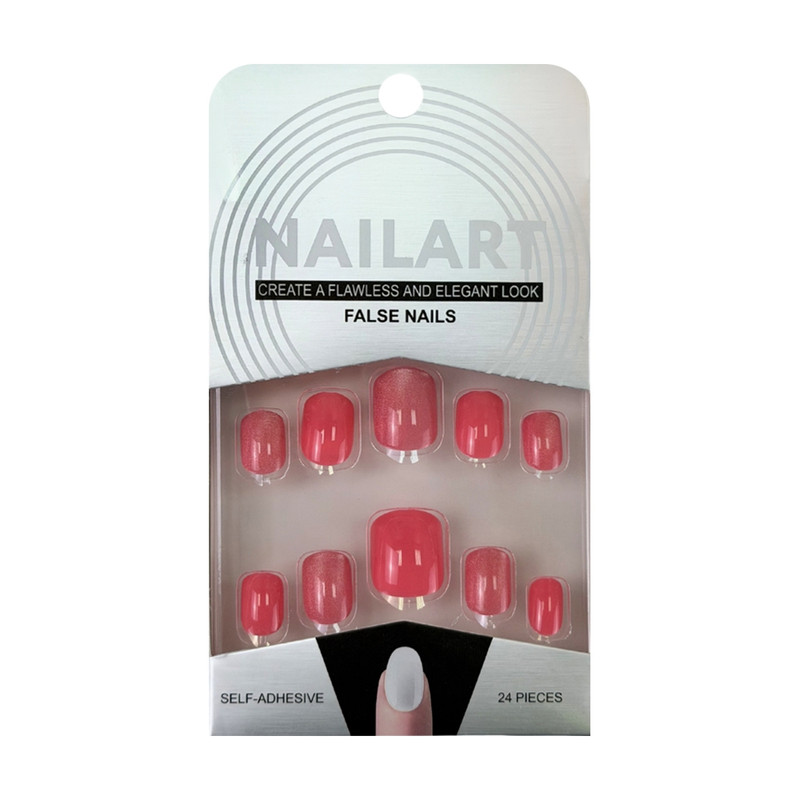 Set of false self-adhesive nails, 24 pcs, assorted