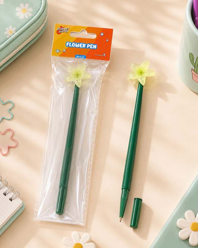 Pen "Flower", 1 pc, assorted