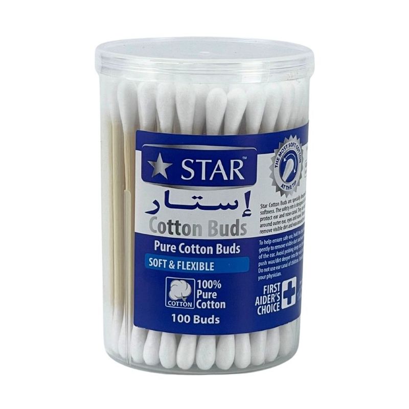 Cotton Buds Bamboo Sticks 100Pcs
