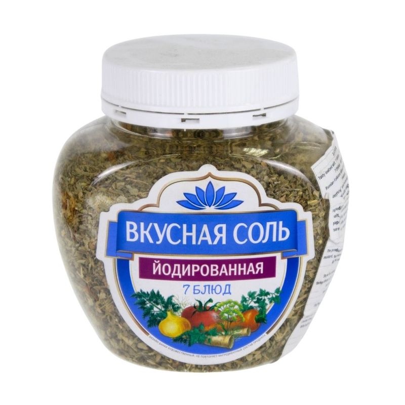 Iodized salt, 400 g, in assortment