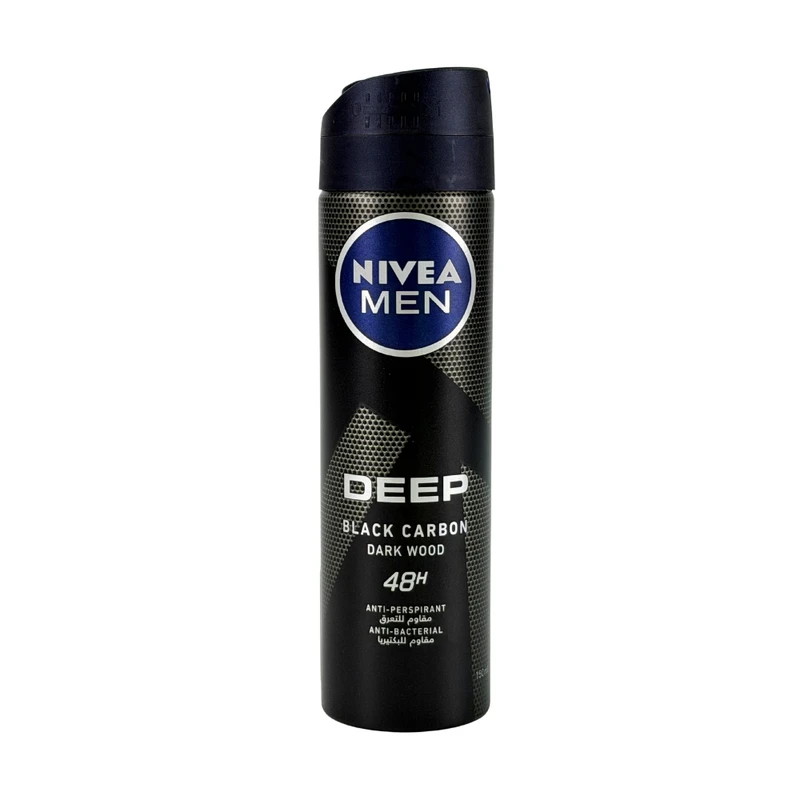 Deodorant spray, Nivea Black Carbon, 150 ml