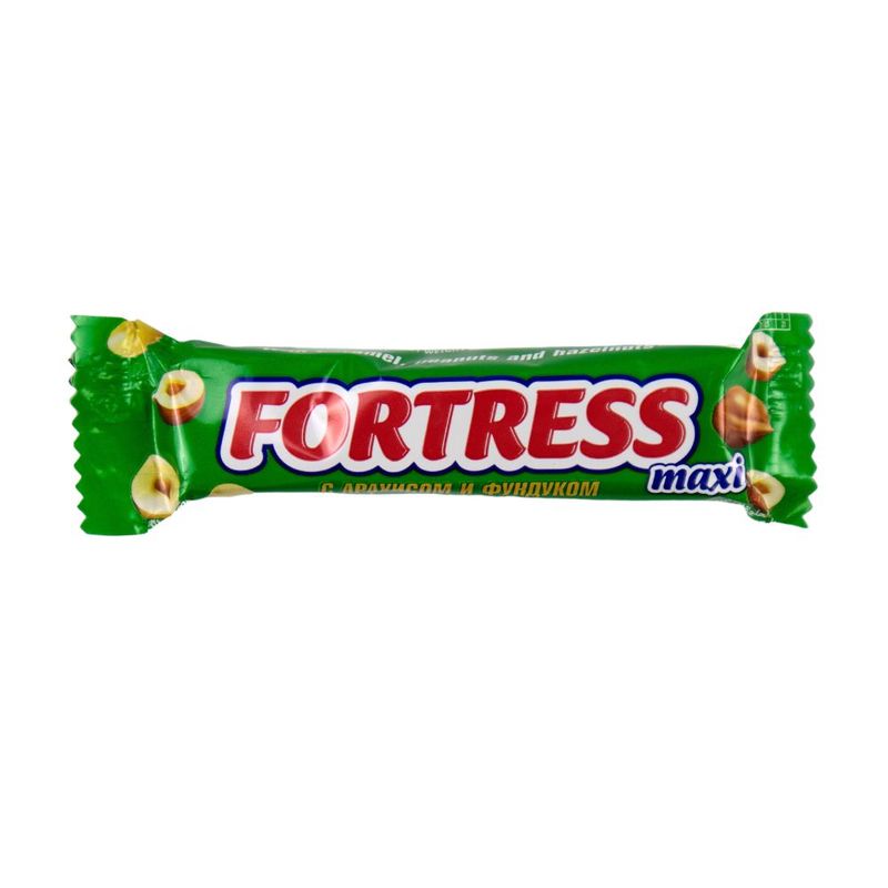 Fortress cho bar peanuts hazelnuts 50g